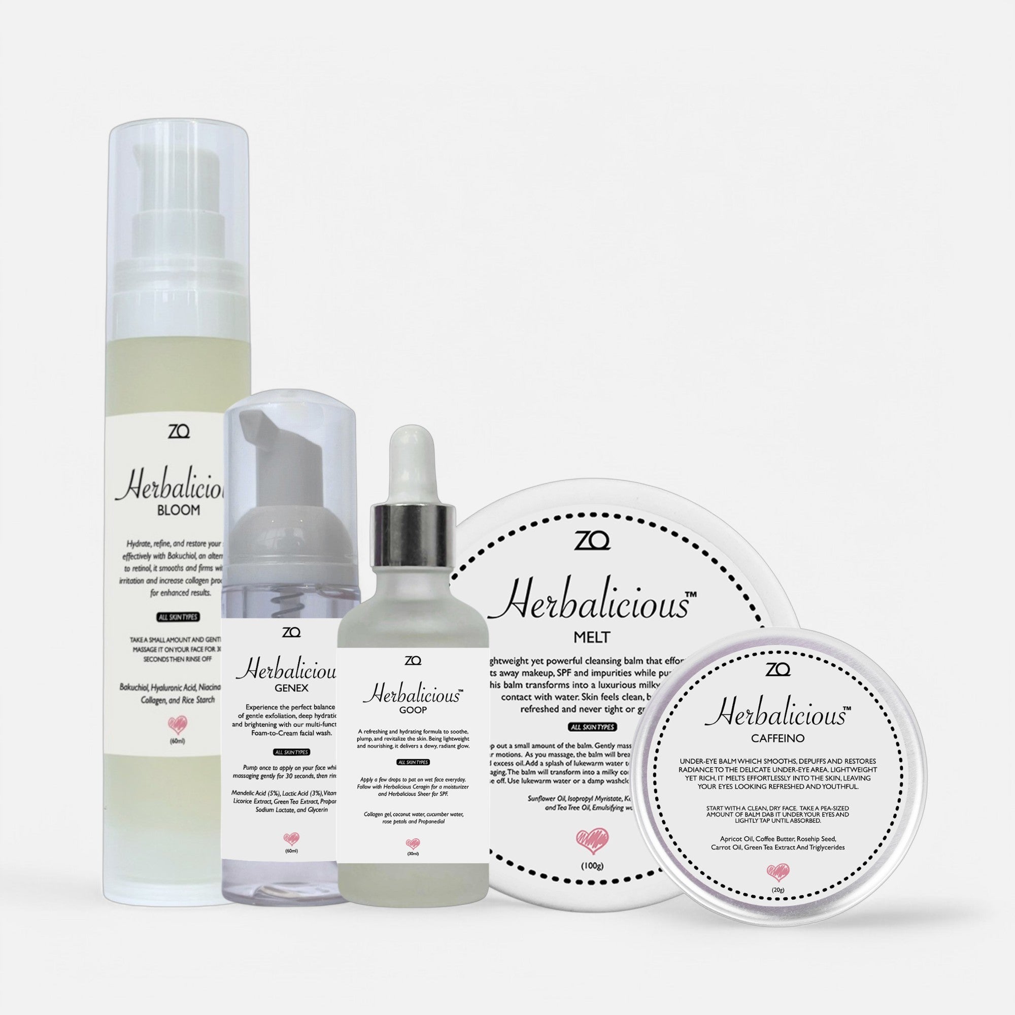 Herbalicious Bundle (Bloom + Genex + Goop + Melt + Caffeino)