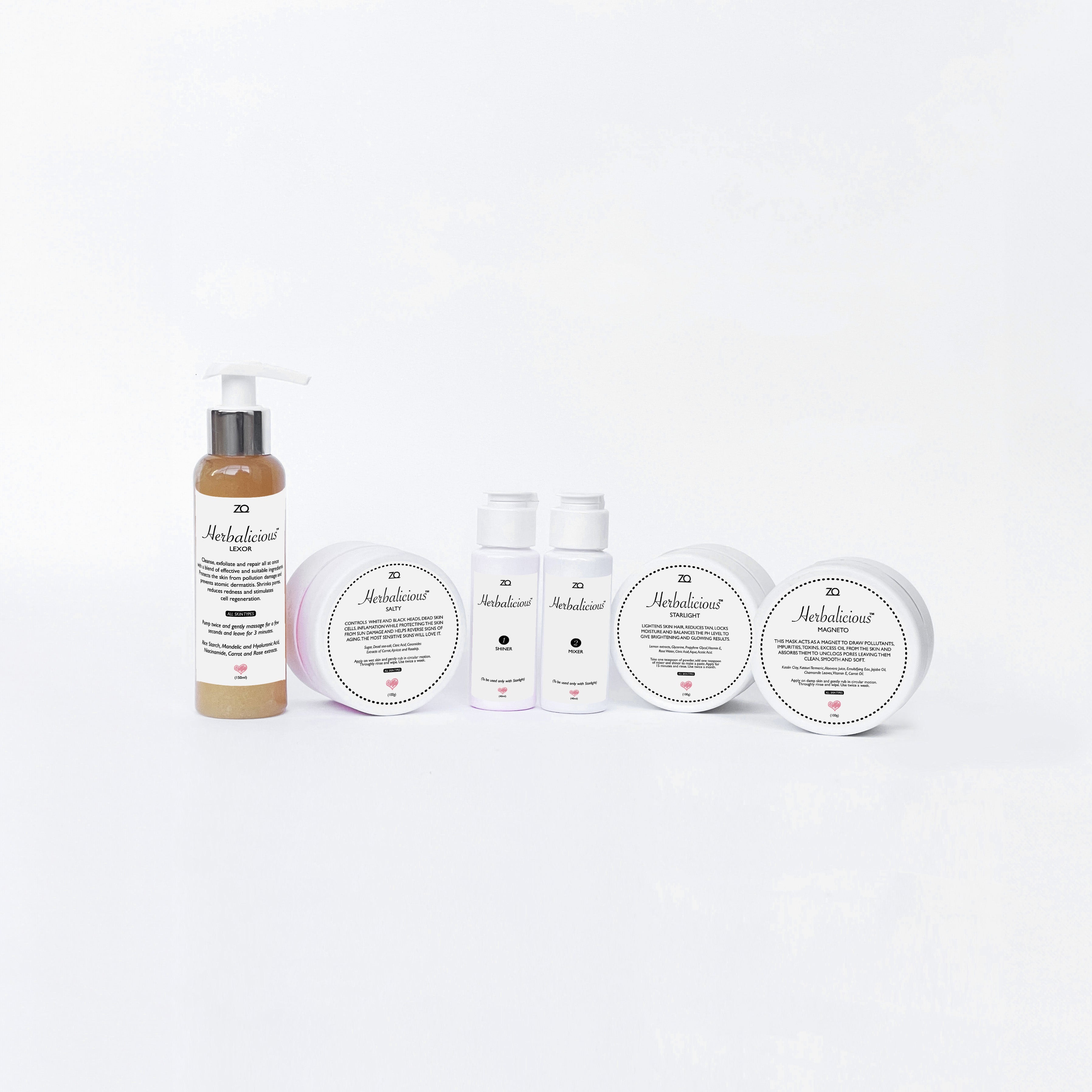 Herbalicious Facial Bundle (Starlight + Magneto + Salty + Lexor)