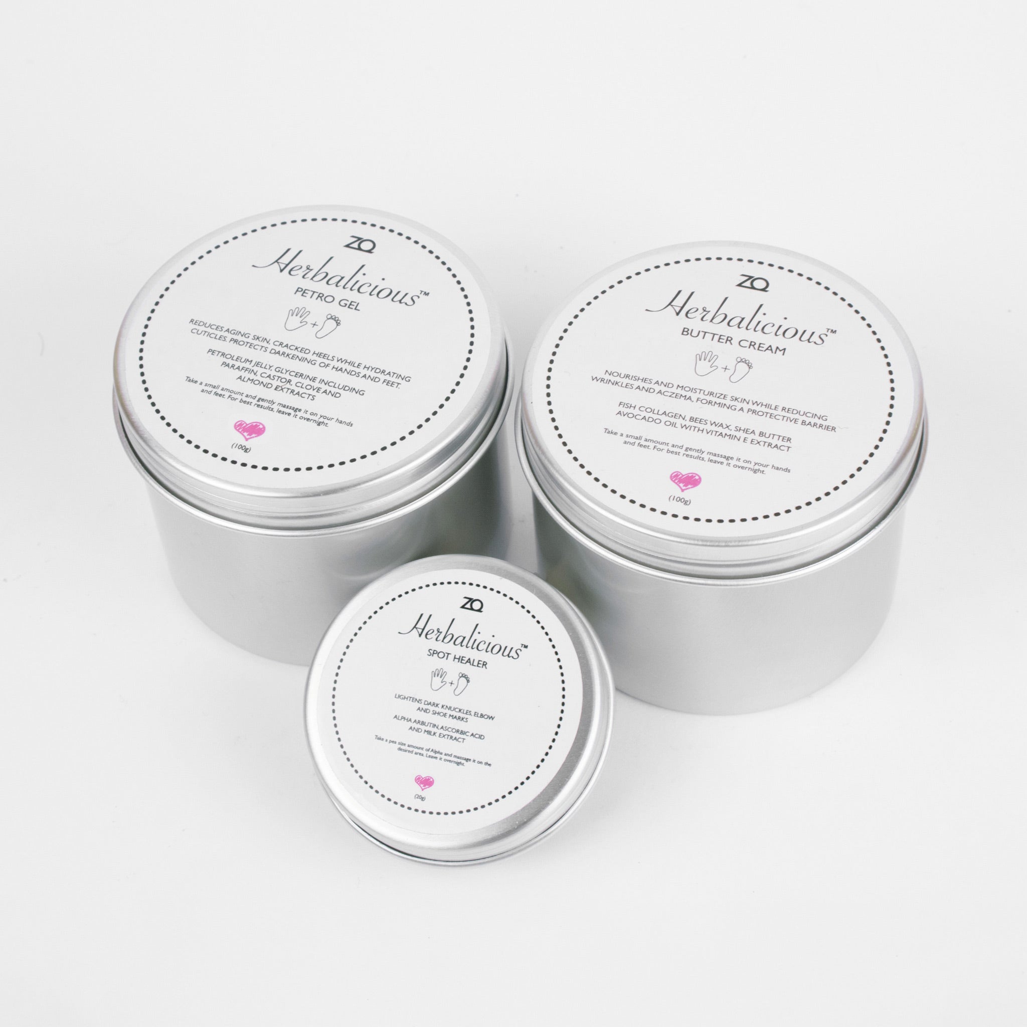 Herbalicious Bundle (Butter Cream + Petro Gel + Spot Healer)