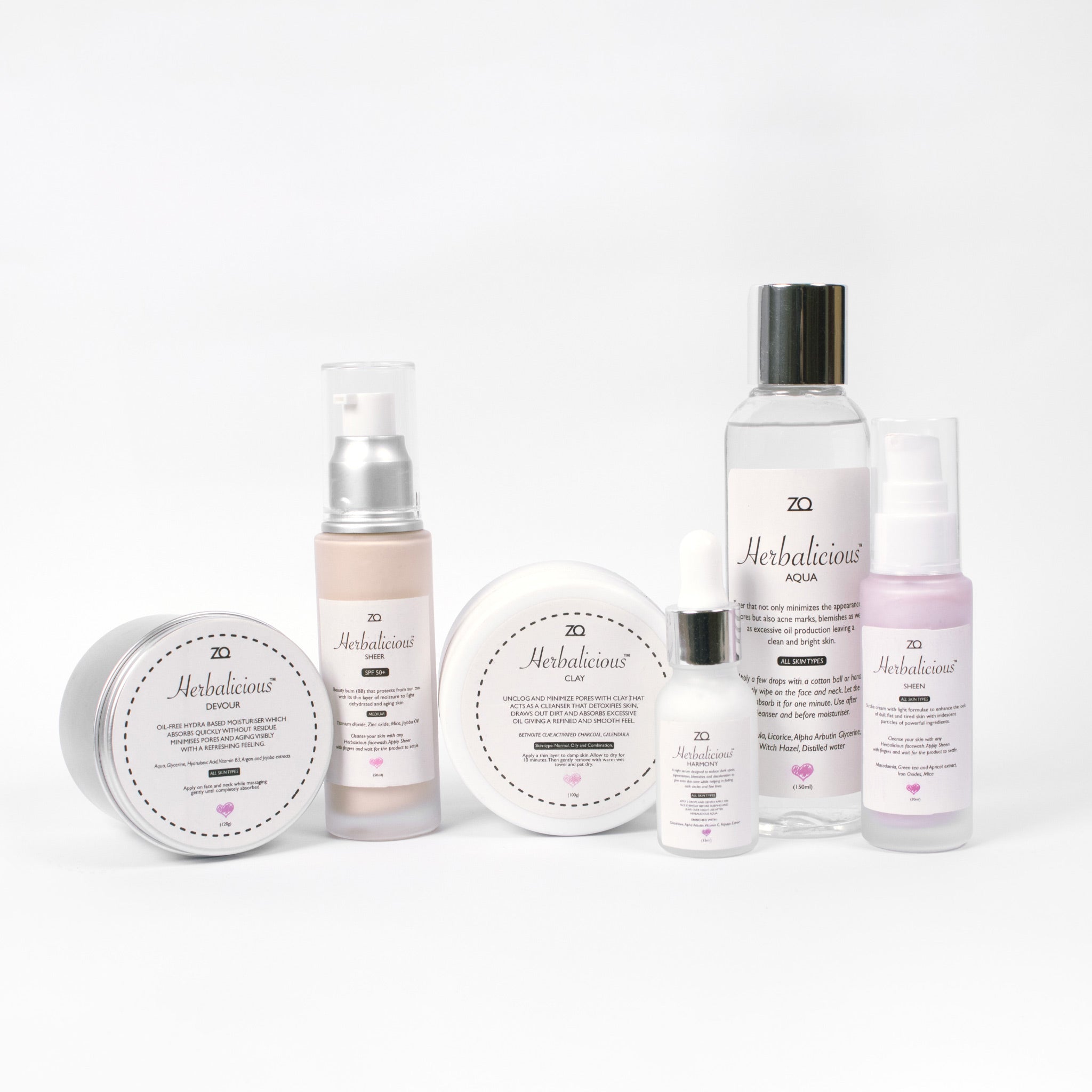 Herbalicious Bundle (Aqua + Sheen + Sheer + Devour + Harmony + Clay )
